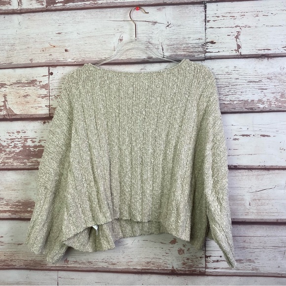 Free People Good Day Palm slouchy chunky knit pullover size S - Picture 13 of 15